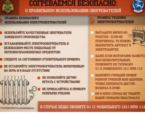 О правильном использовании обогревателей